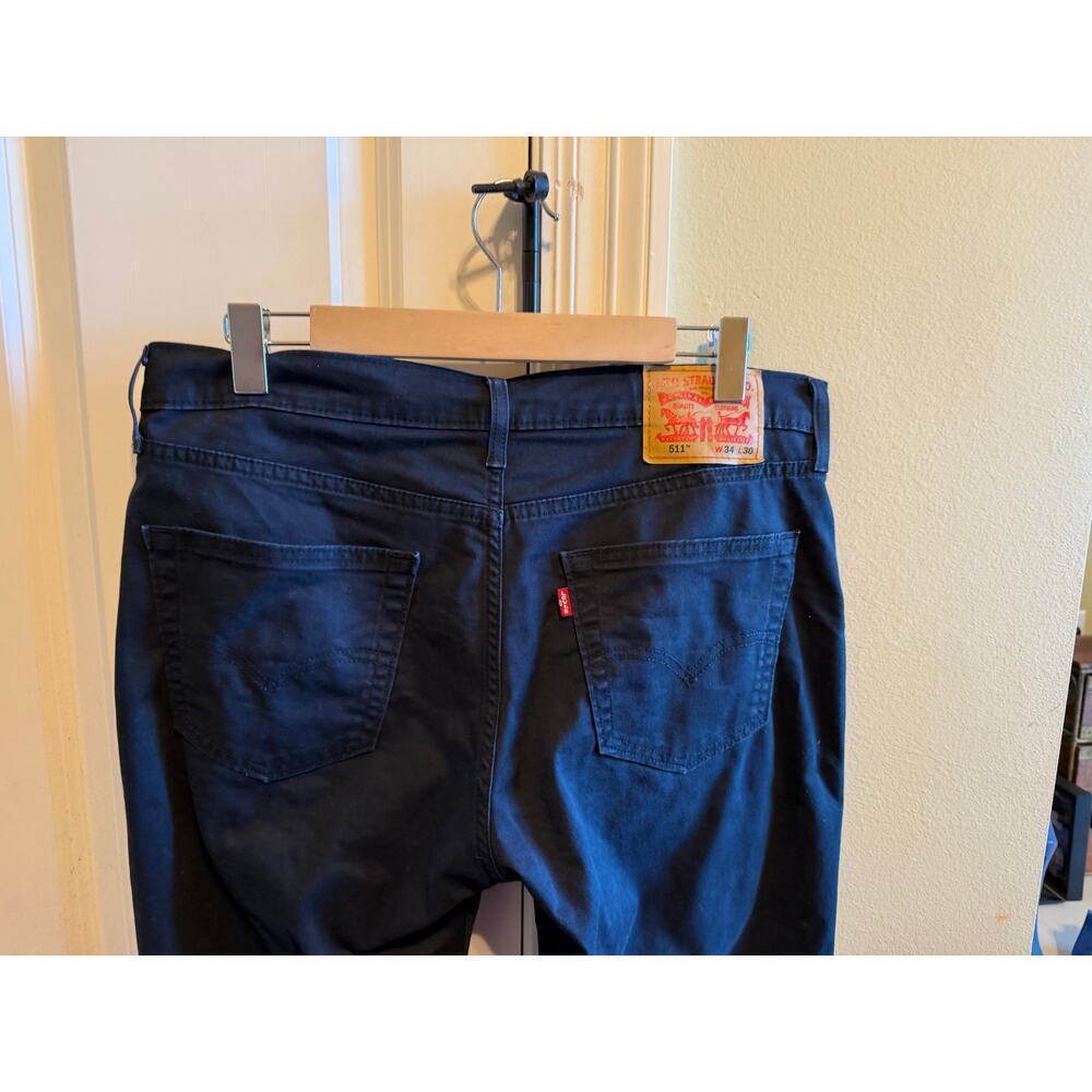 Levi’s 511 Black Jeans All Seasons Tech Men’s W34 L30 34x30 - Picture 5 of 9